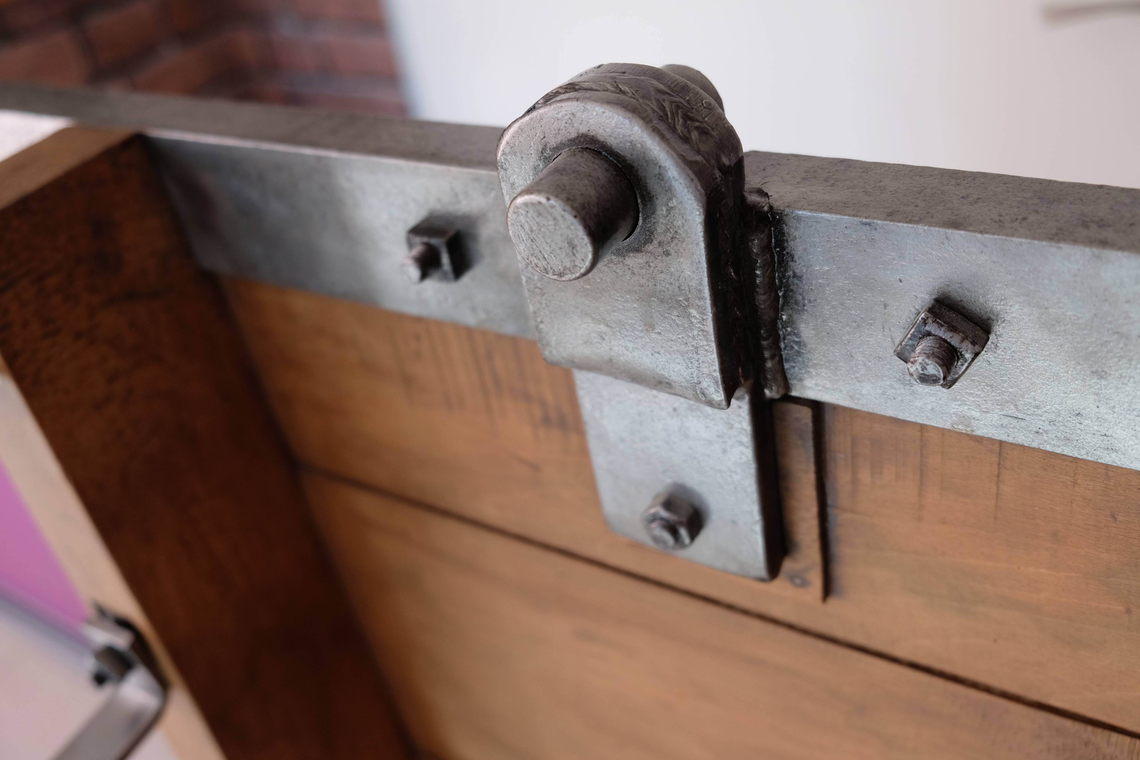 Industrial coffee table pallet on wheels