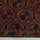 Burgundy Red Star Pattern Vintage Kilim Rug, 194x314Cm