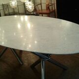 Table marble year 50 chrome foot
