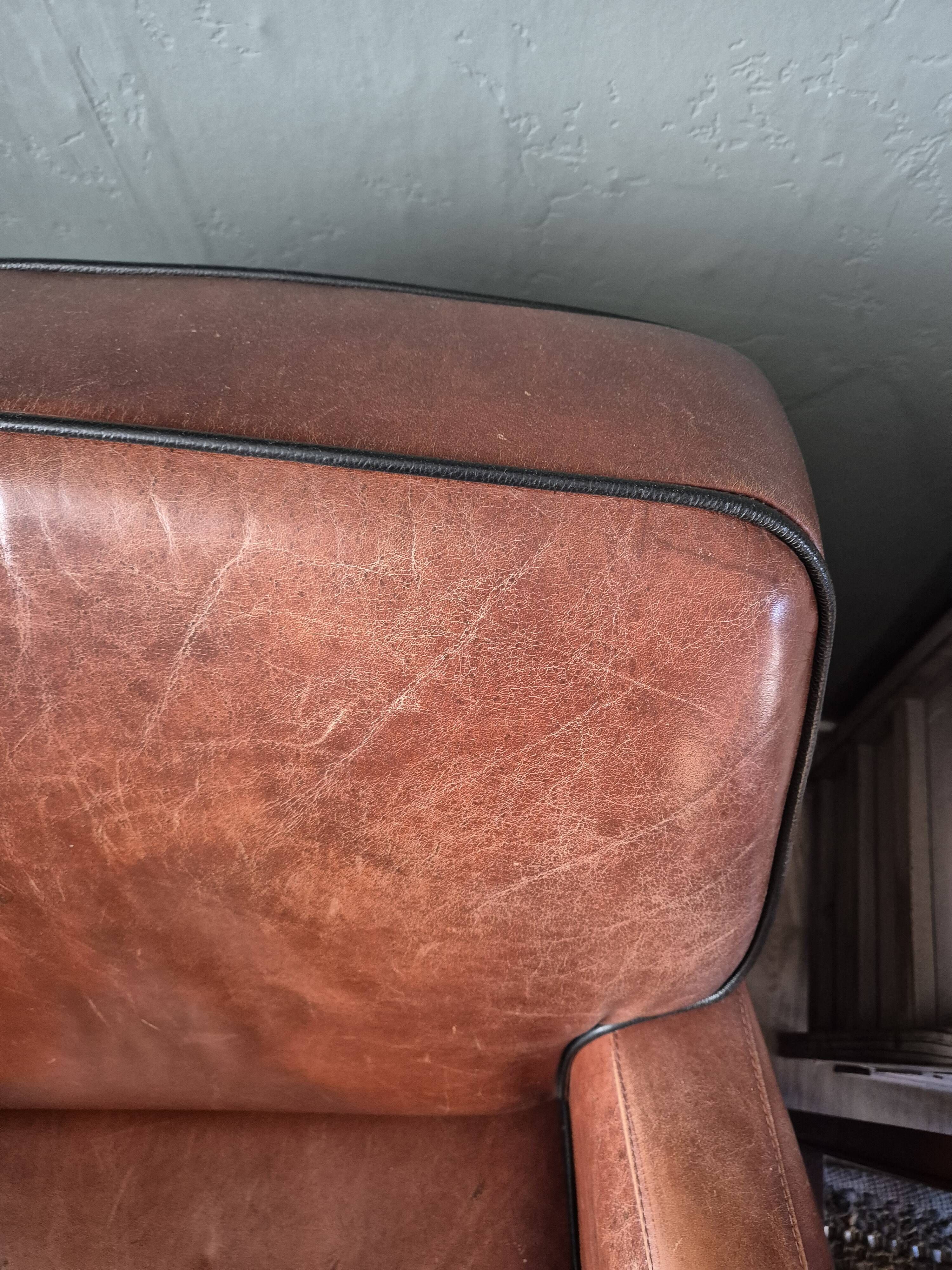 Art Deco Armchair Cognac