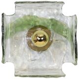 Glass wall sconces designed by Carlo Nason for Kalmar, 1960s.