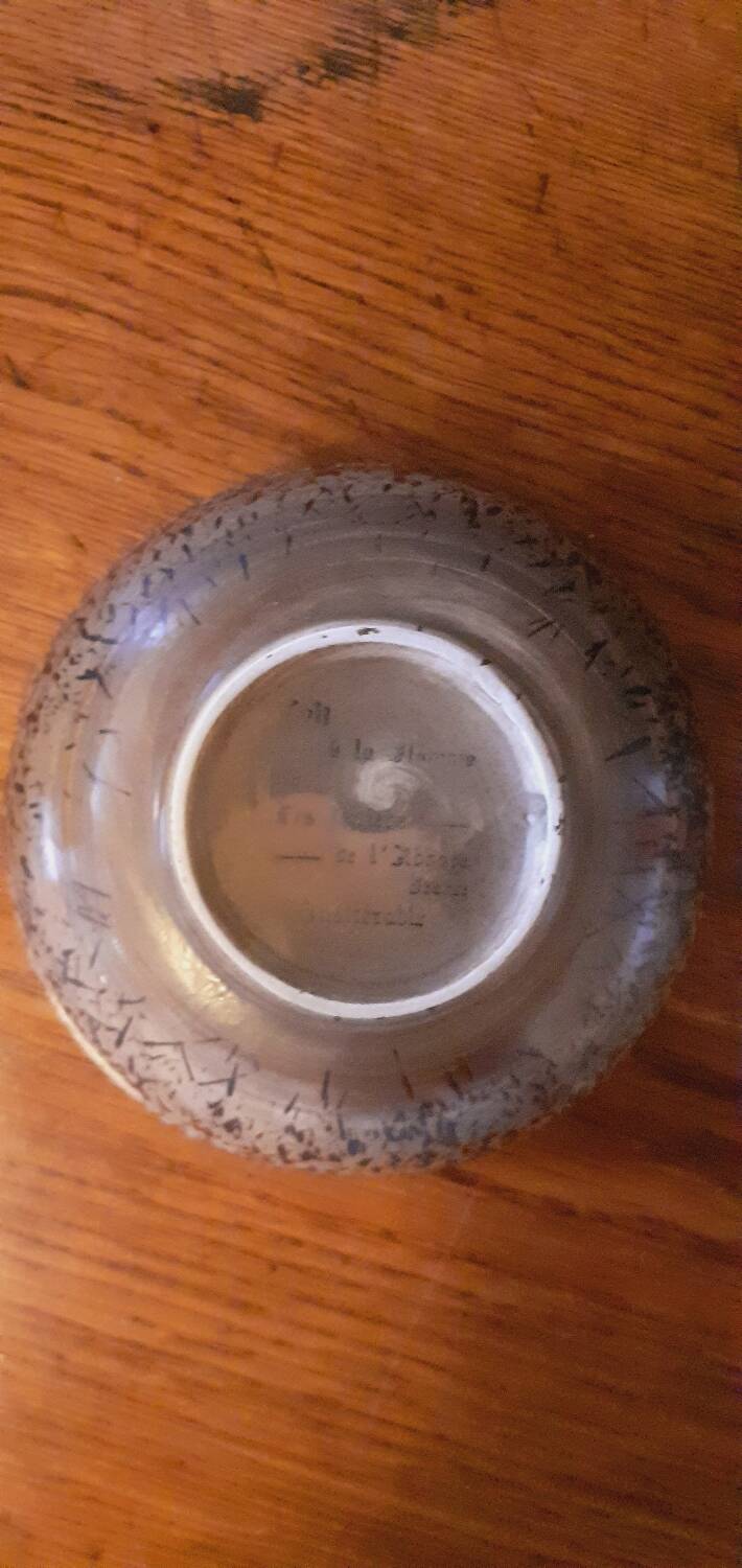 18 assiettes à soupe, jattes en grès de Salins les Bains année 60