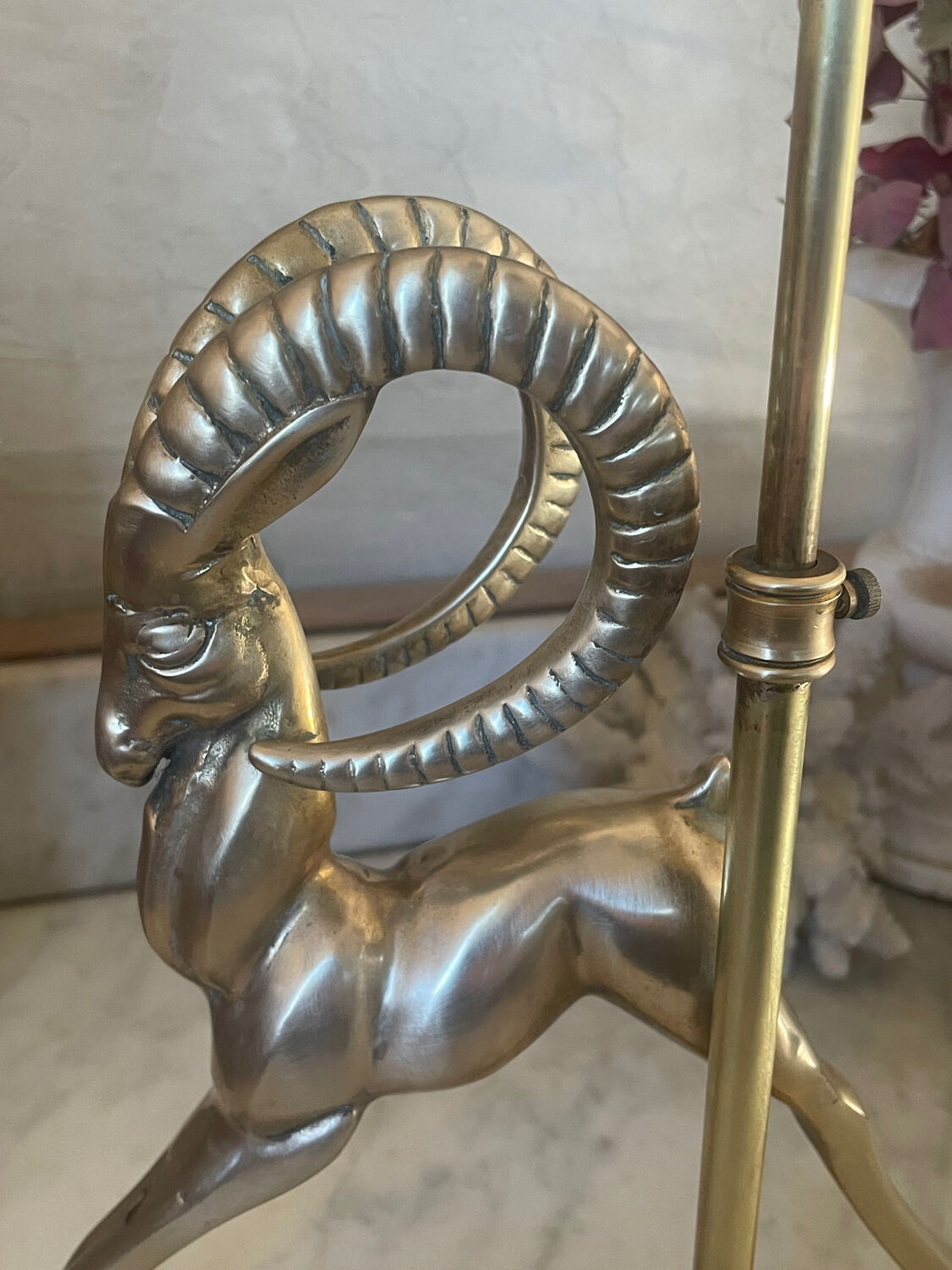 Art Deco Brass Lamp