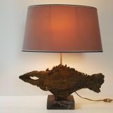 Table lamp in bronze & marble 1970
