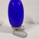 Blue "Fjorton" Dino Egg lamp by Tatsuo Konno for Ikea 1990s