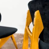 Mid-century chairs, GFM 22 by J. Kędziorek, Poland, 1960s, set of 3