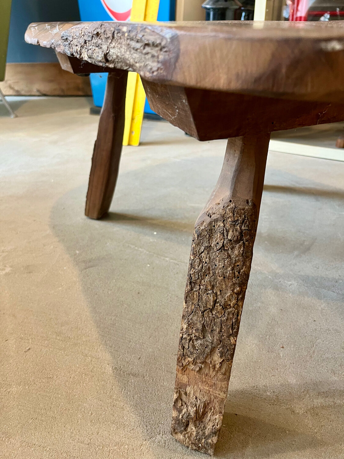 Old wooden coffee table