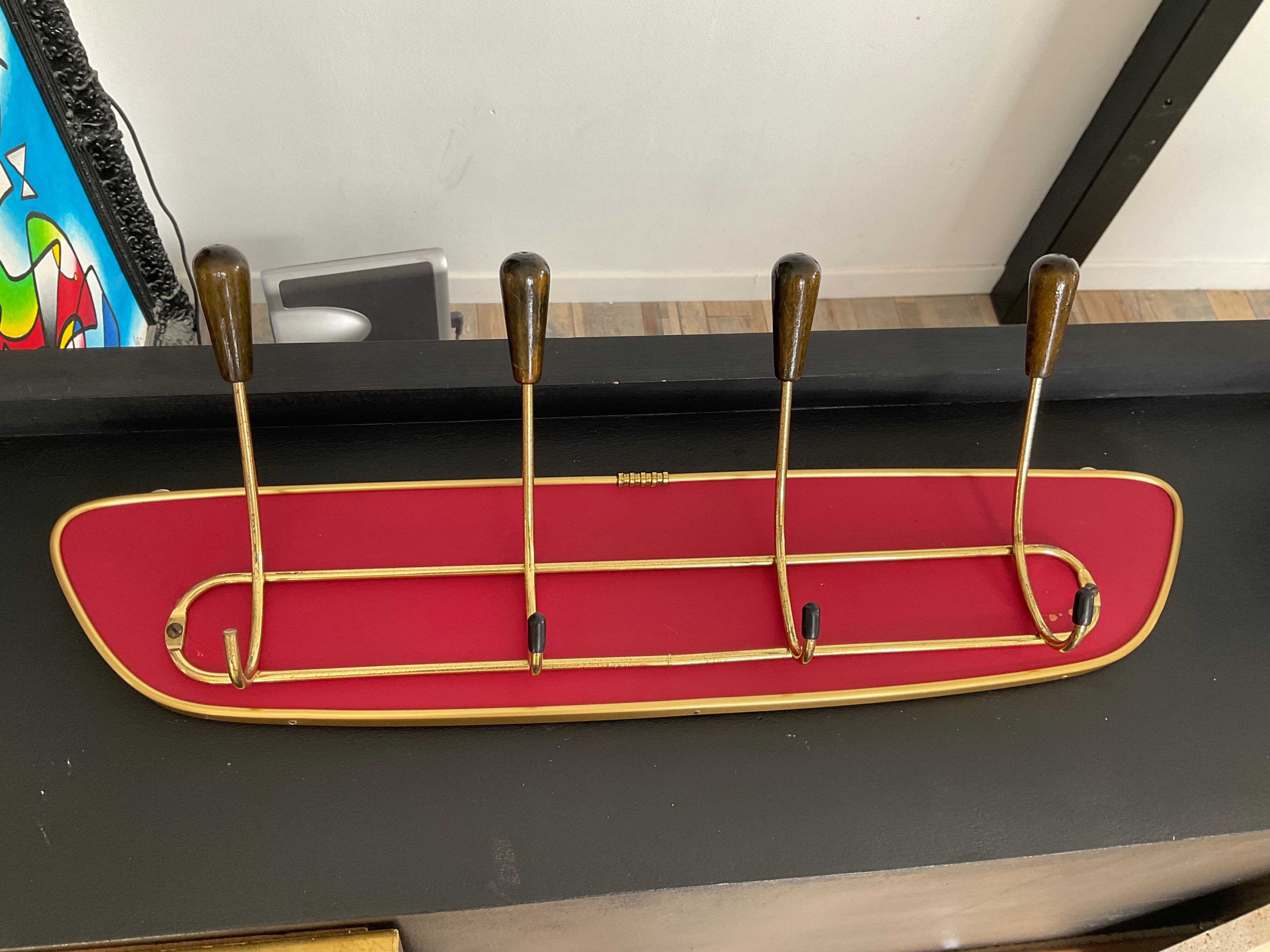 Asymmetrical coat rack from the 50s-60s