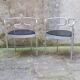 Pair of aluminum armchairs by Henning Larsen