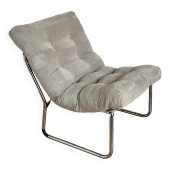 Velvet fireside chair