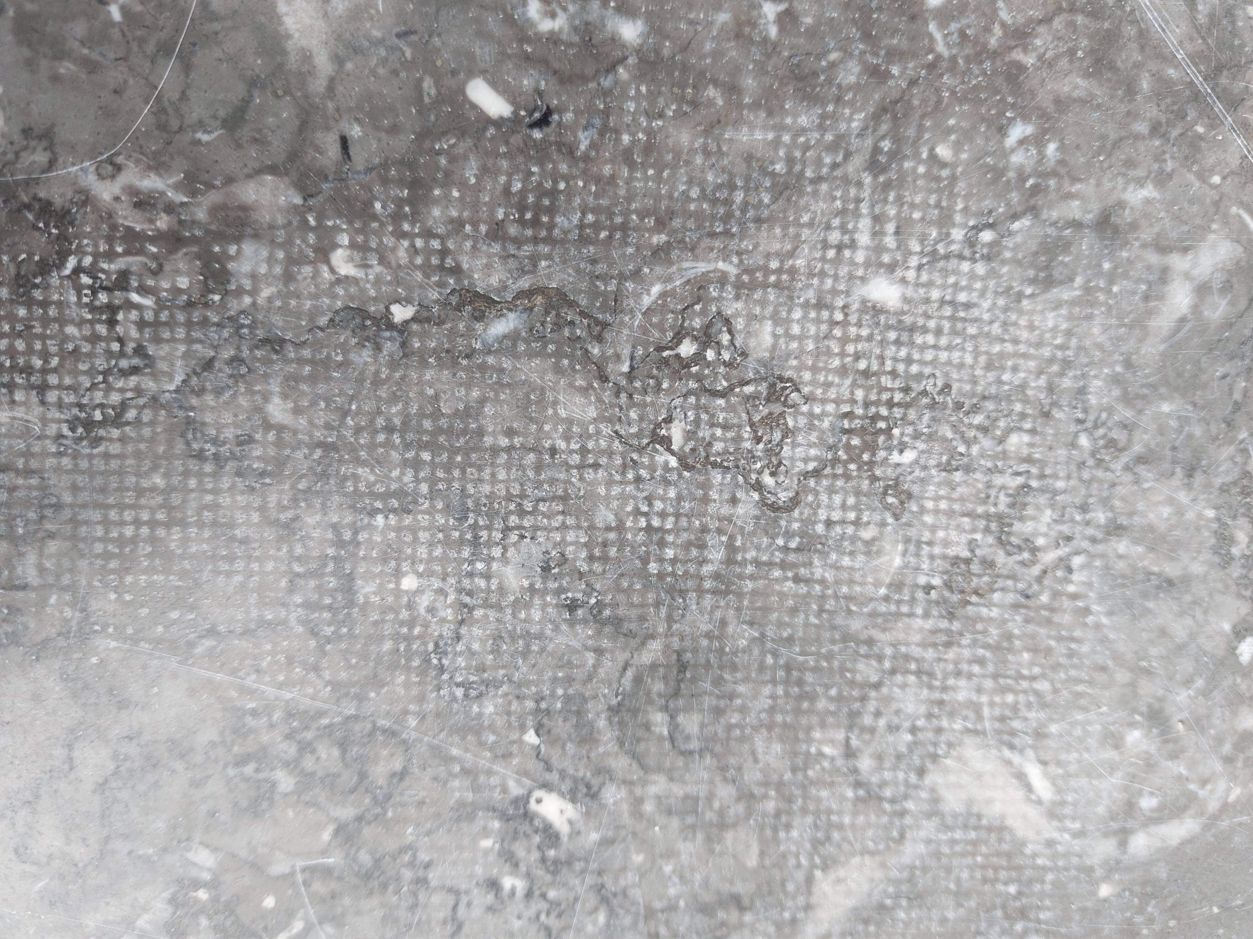 Mado buffet in wood, marble and copper, restored