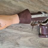 Old articulated wooden prosthesis