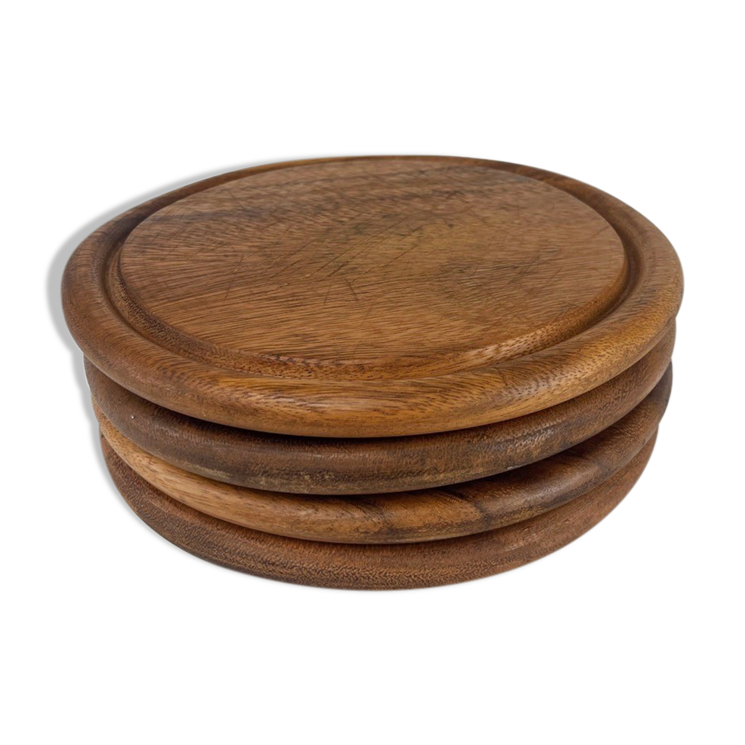 Round solid wood cutting boards