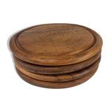 Round solid wood cutting boards