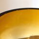 Vase couleur orange marbré