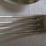 Box of 12 forks and 12 tablespoons in silver metal