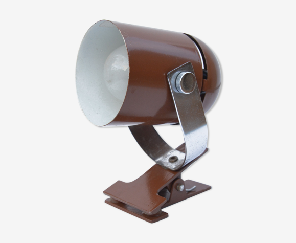 Lampe de chevet, montée avec un clip, conçue par S. Indra, Tchécoslovaquie, années 1970