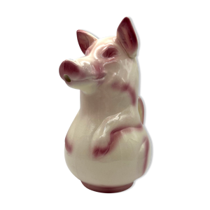 Pichet barbotine cochon