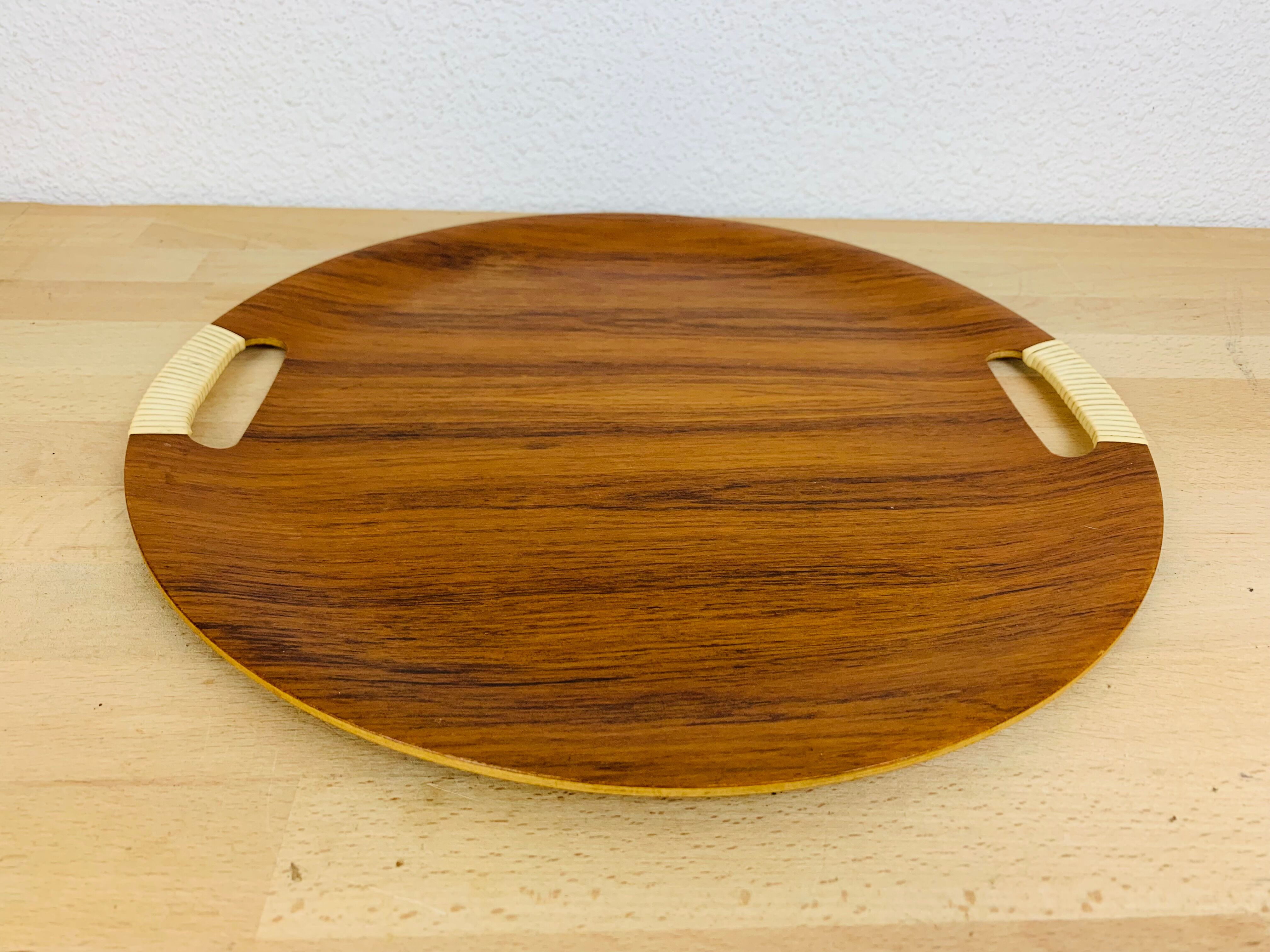 Round top Scandinavian teak 60s