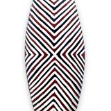 LARGE Zulu Shield 1 meter long Red & black - Tribal wall decoration