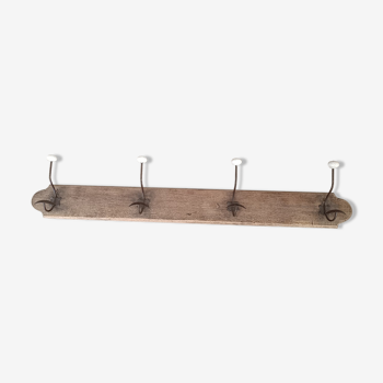 Vintage wall coat rack