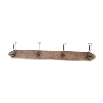 Vintage wall coat rack