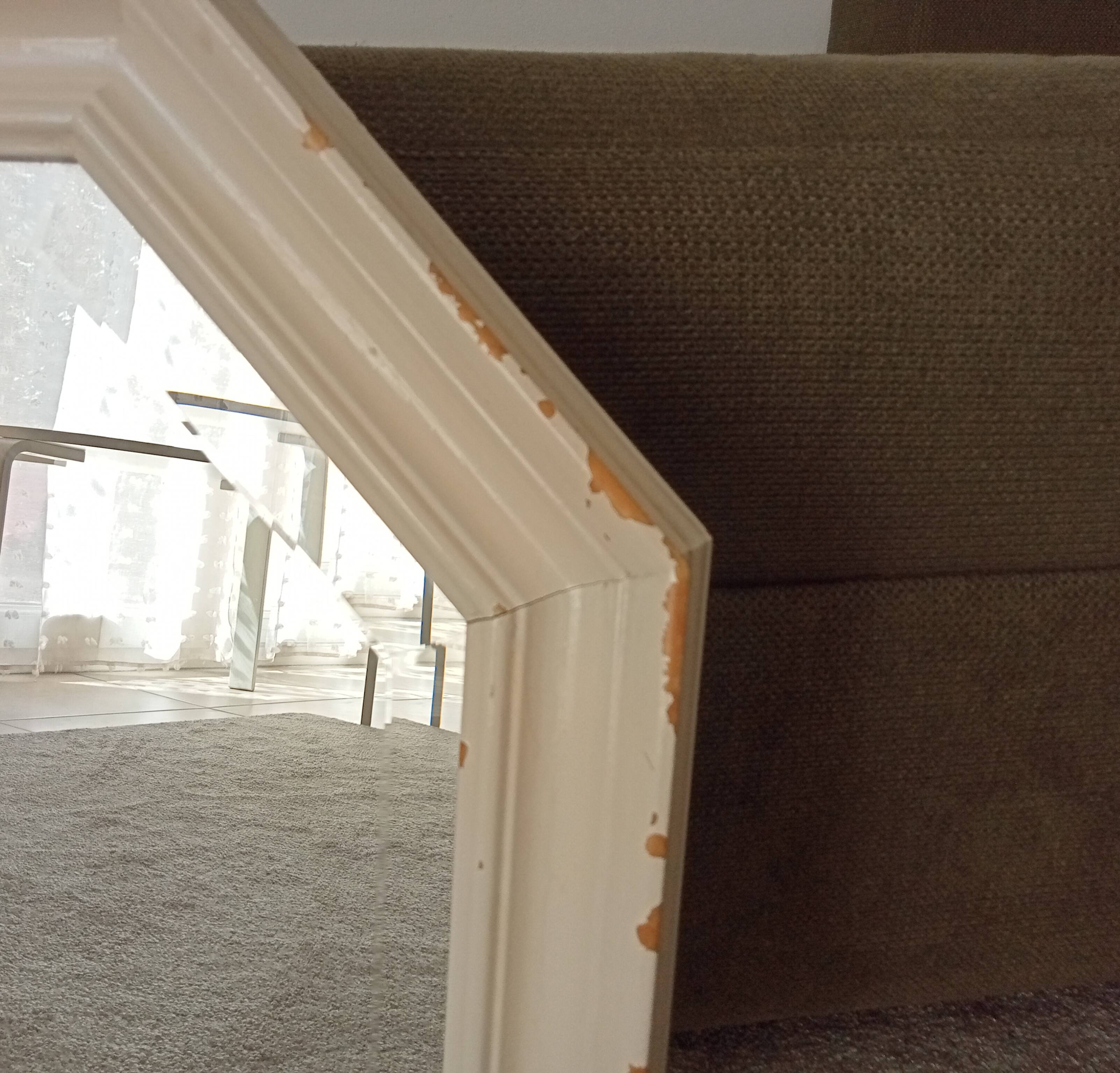 Miroir vintage octogonale biseauté style shabby chic