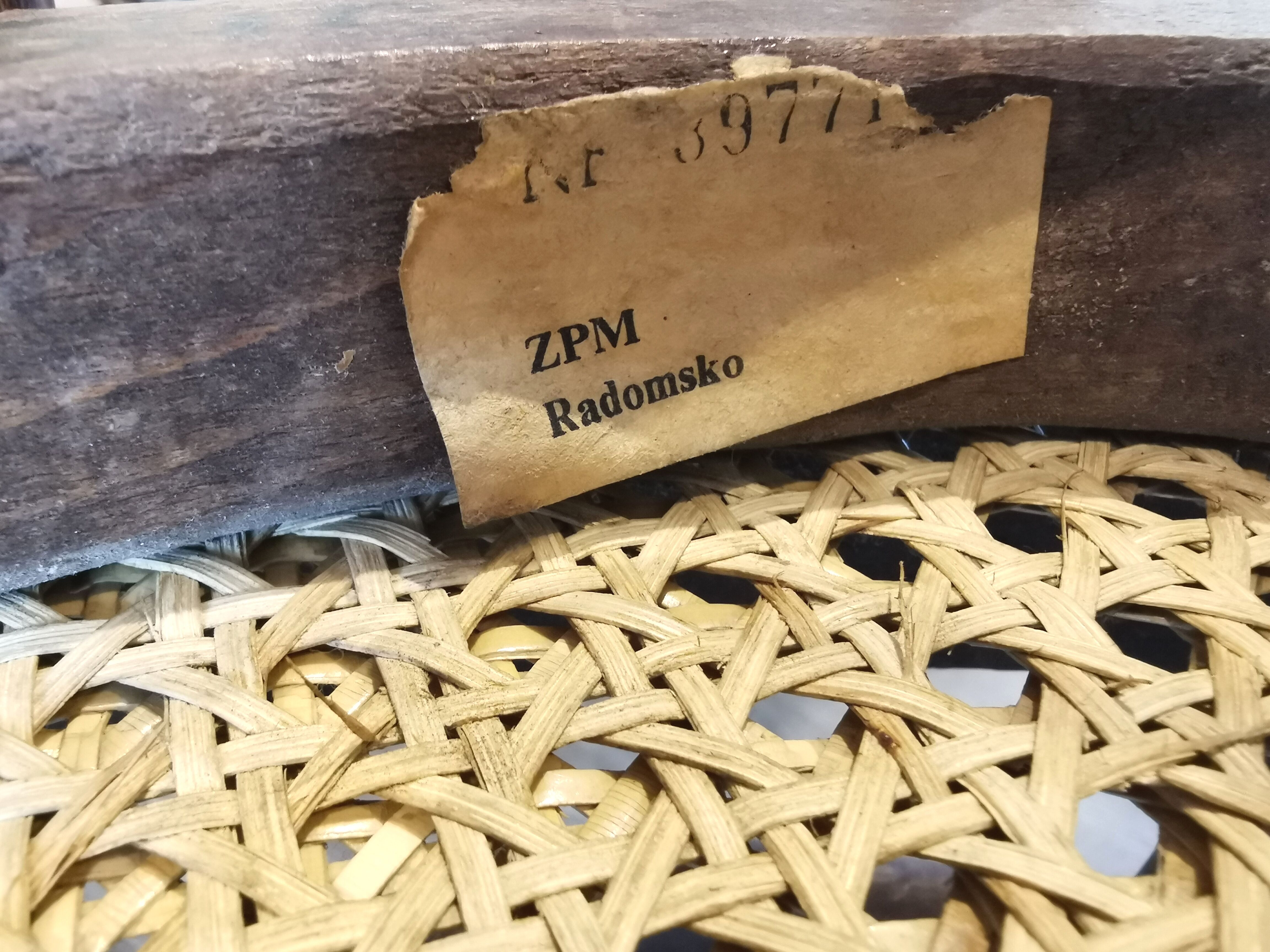 Series of 4 ZPM Radomsko bistro chairs for Thonet