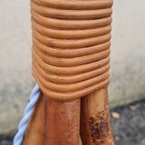 Vintage rattan floor lamp