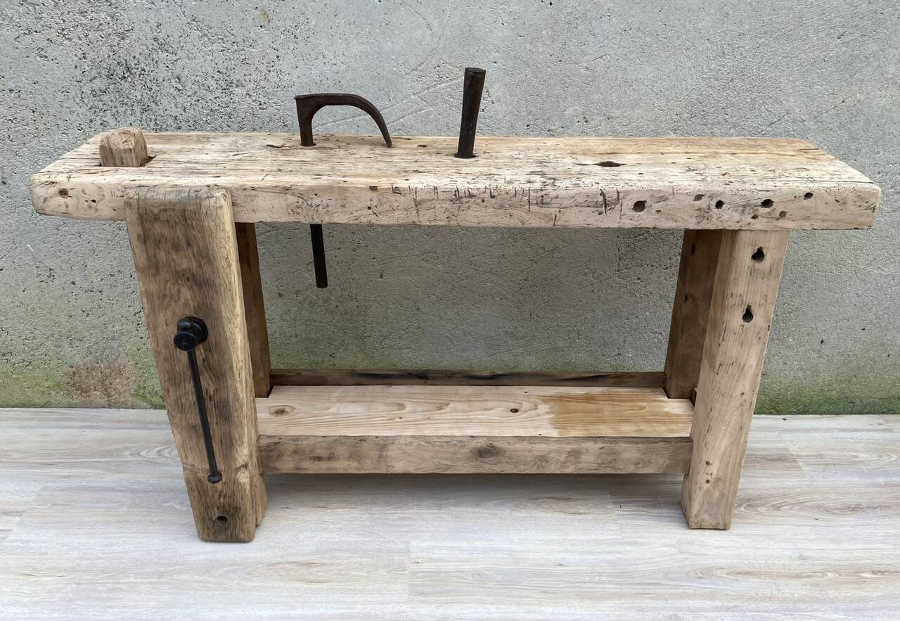 Old small carpenter's workbench