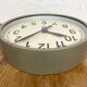 Industrial factory wall clock from Pragotron 1950s