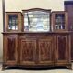 Buffet vitrine galbé époque Art Nouveau, dans l'esprit de L'école de Nancy