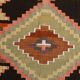 Pink & Brown Turkish Vintage Kilim Runner Rug, 77x387Cm