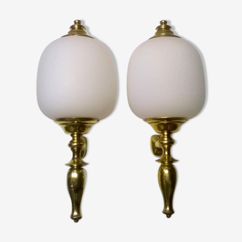 Set of 2 large wall sconces by Azucena