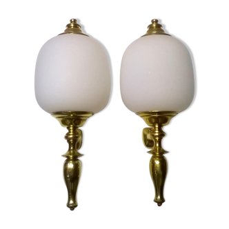 Set of 2 large wall sconces by Azucena