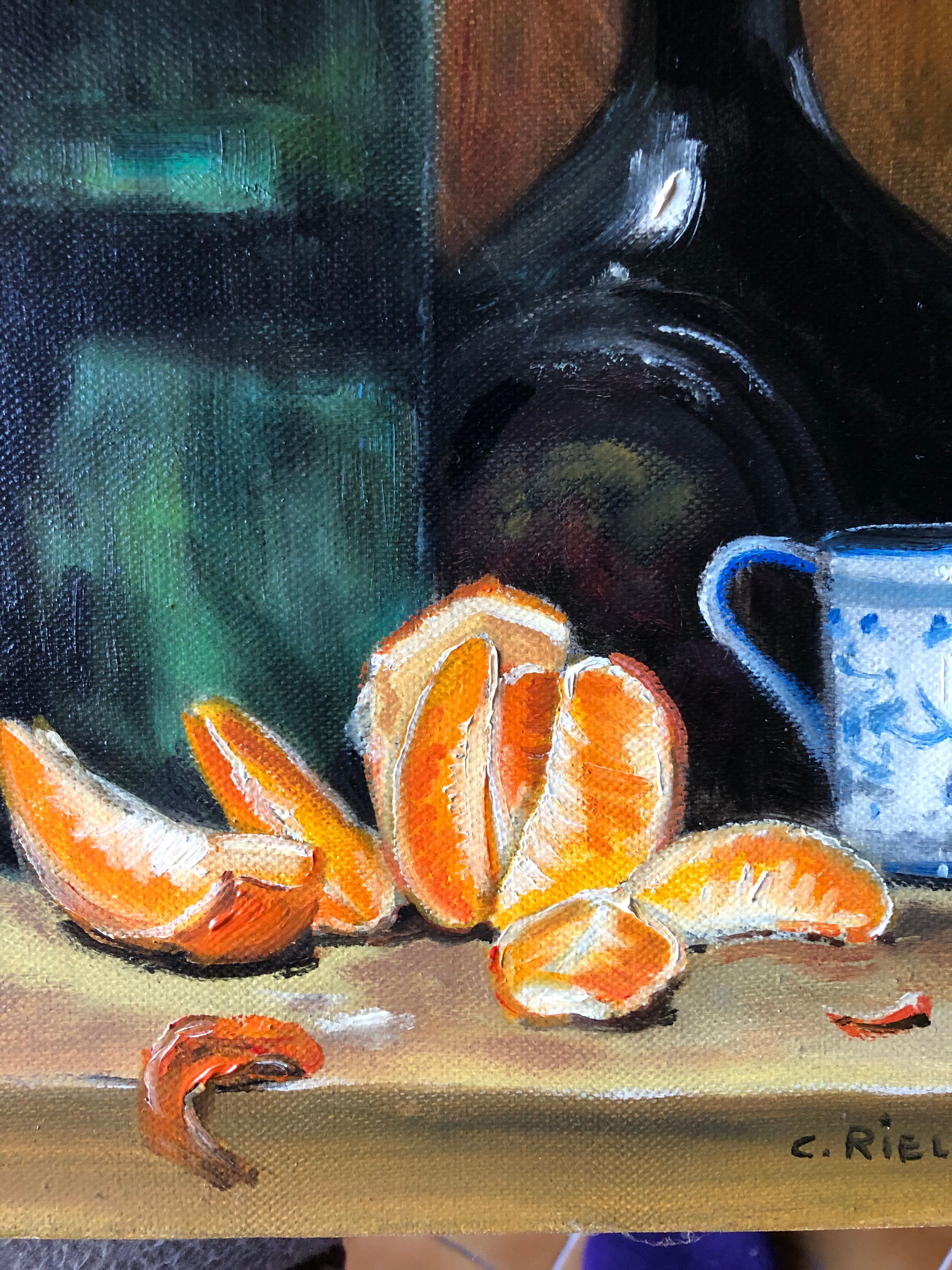 Still life with orange