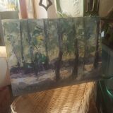 Landscape painting signed Quillet