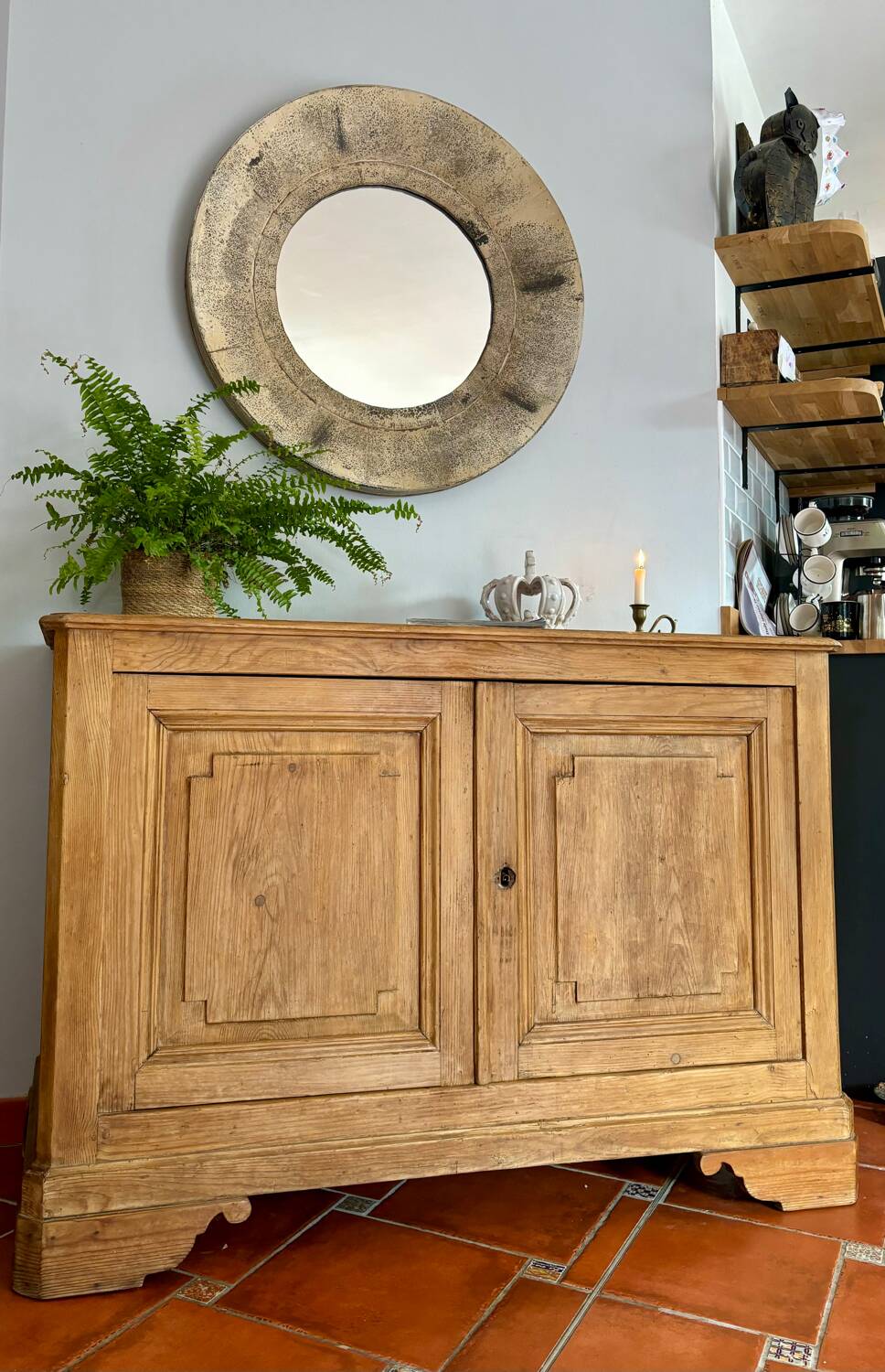 Miroir mural rustique