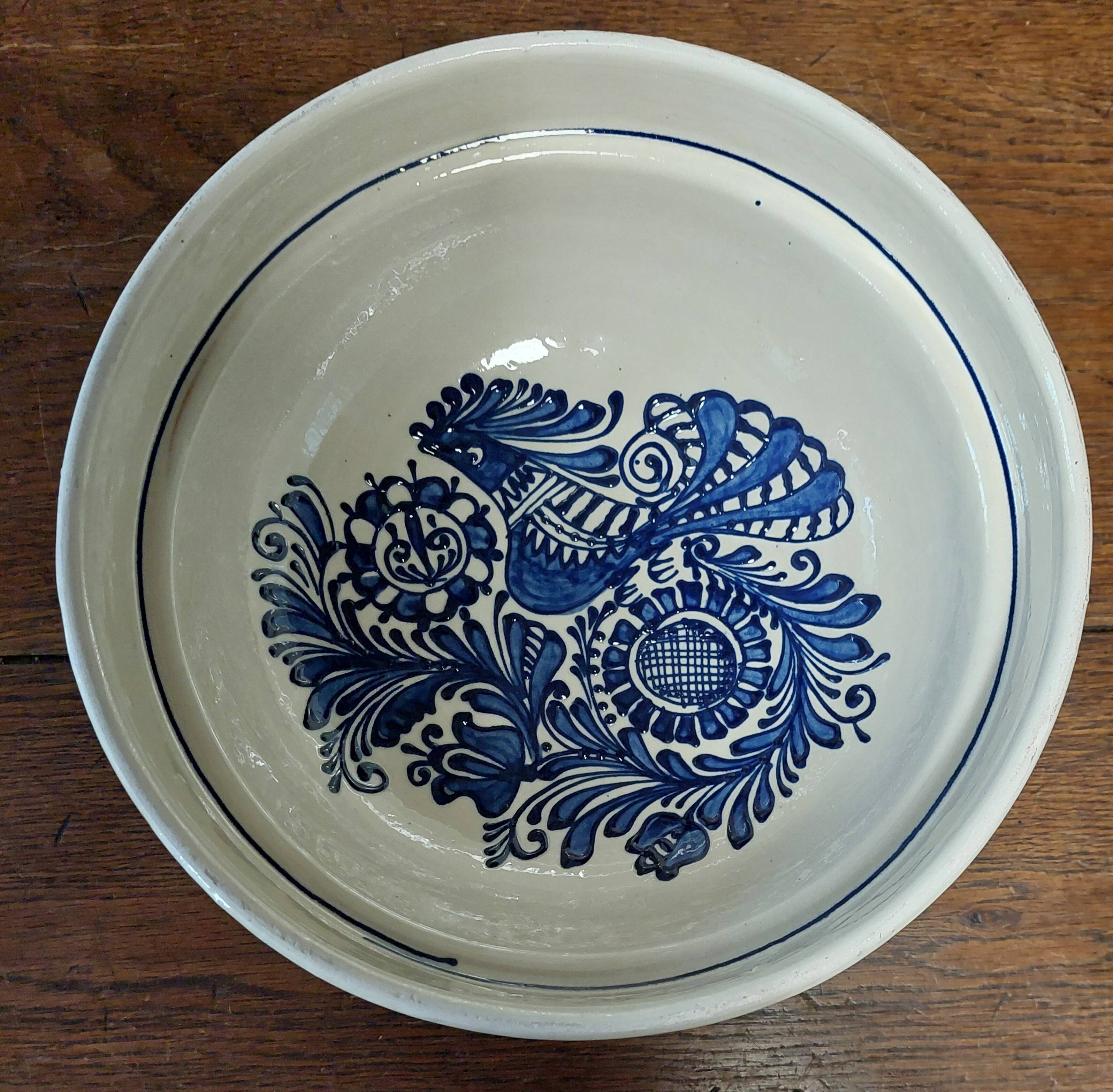 Korond ceramic salad bowl, Romania, 20th century