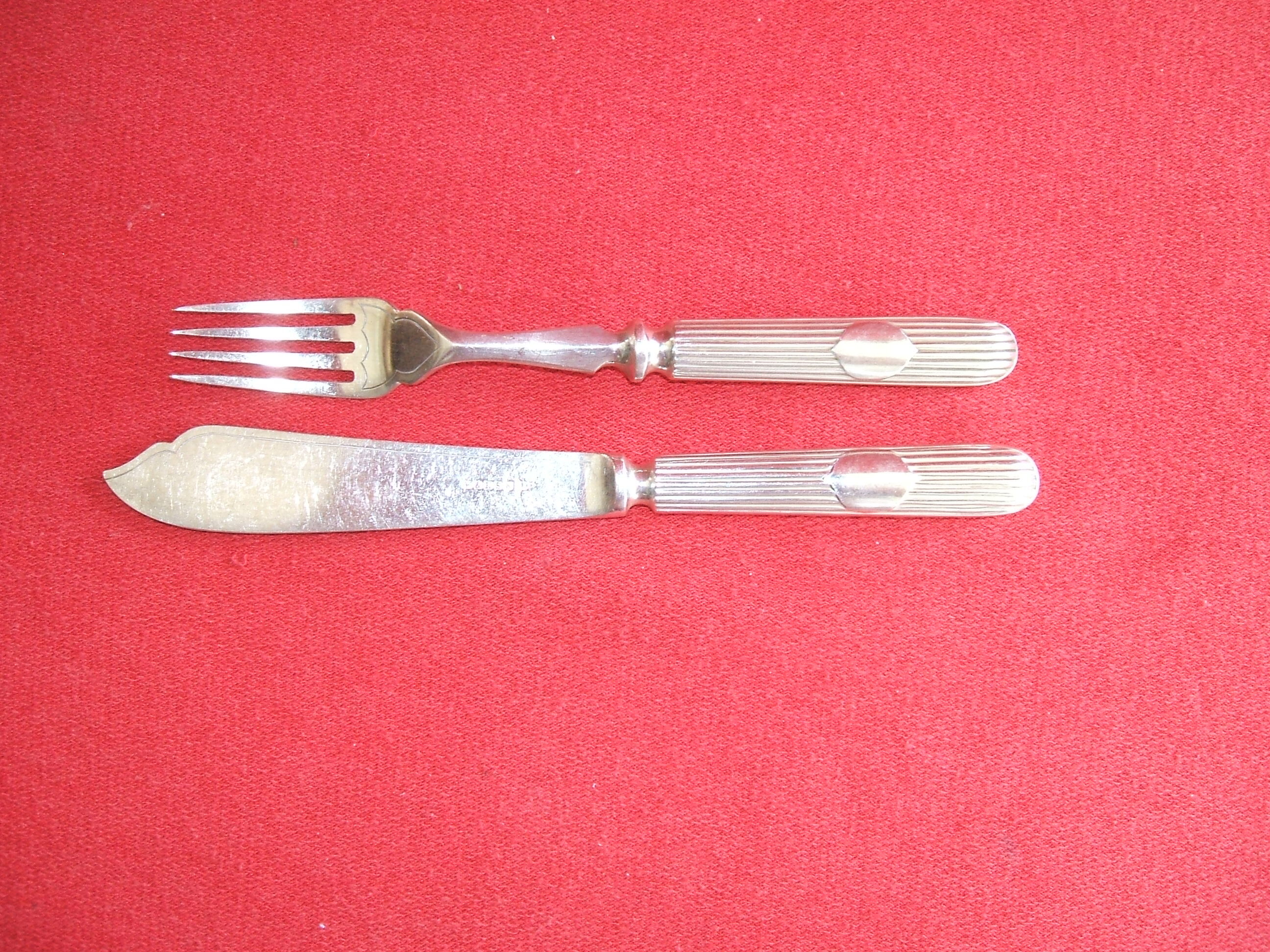 Covered with silver metal fish