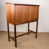 Scriban bar and secretary in Rosewood and Formica by Hans Olsen for CS Mobler 1960.