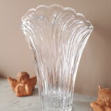 Crystal vase flared shape