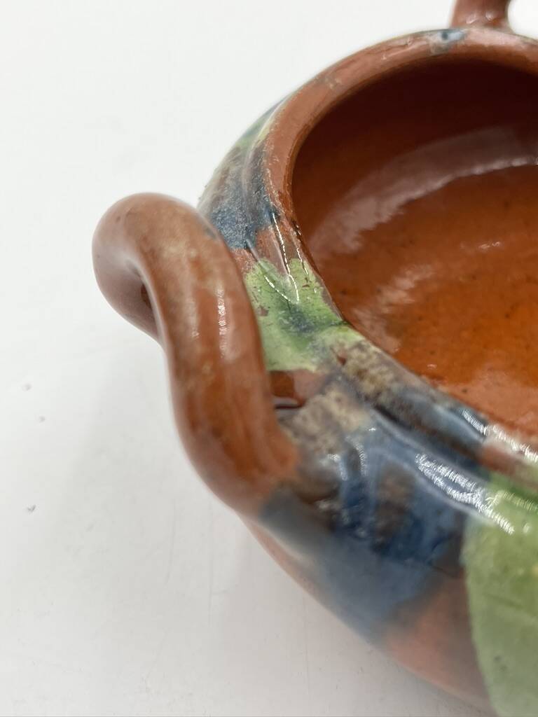 Set of 4 Flemish art nouveau stoneware