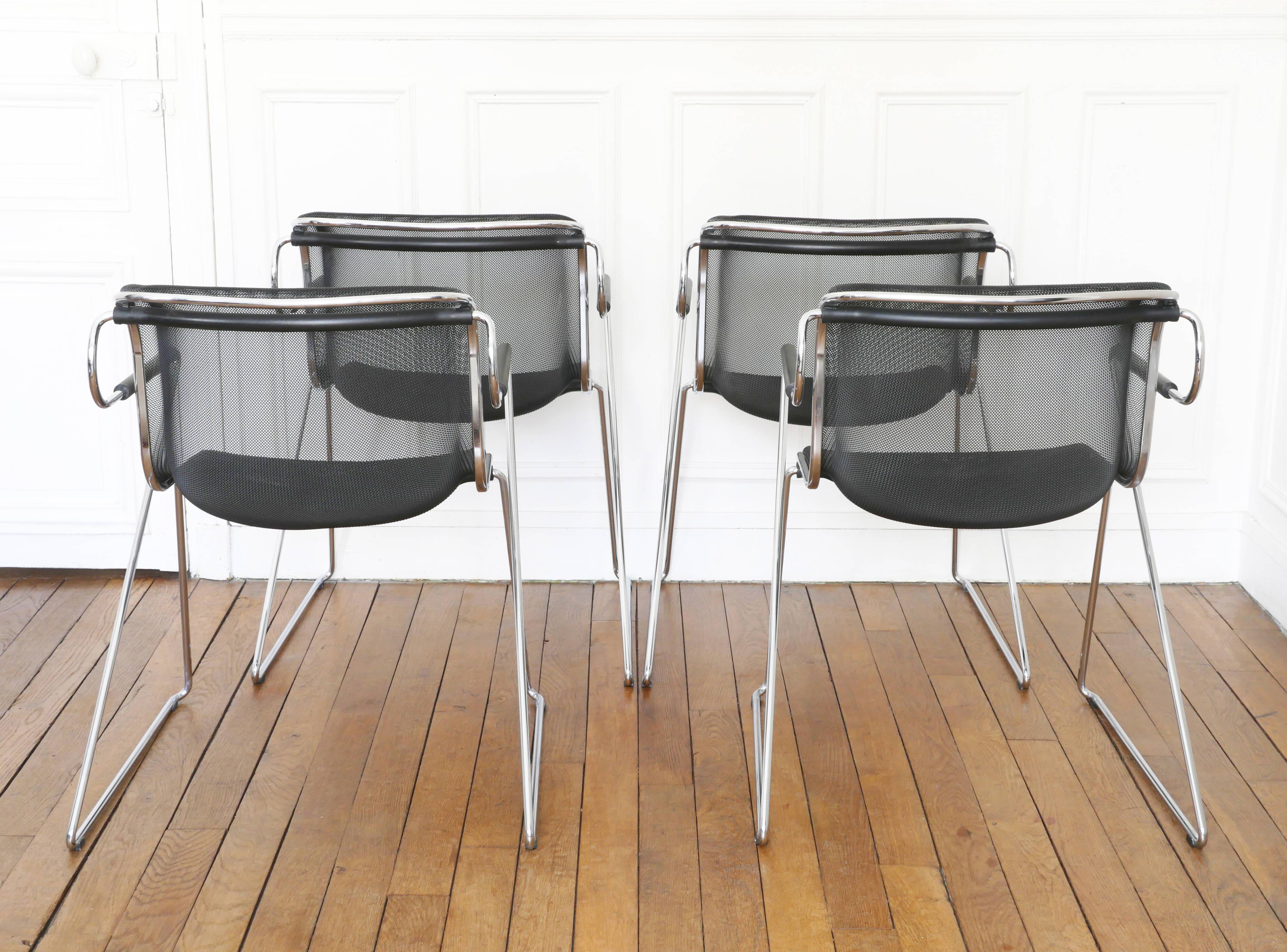 Penelope armchairs by Charles Pollock for Castelli