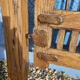 Old garden gate in solid teak