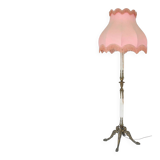 Onyx, bronze and gilded brass floor lamp