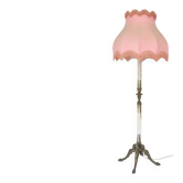 Lampadaire en onyx, bronze et laiton doré