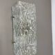 cubic Hollywood Regency Ice Glass Wall Light Made by Kalmar Lights, 1960s