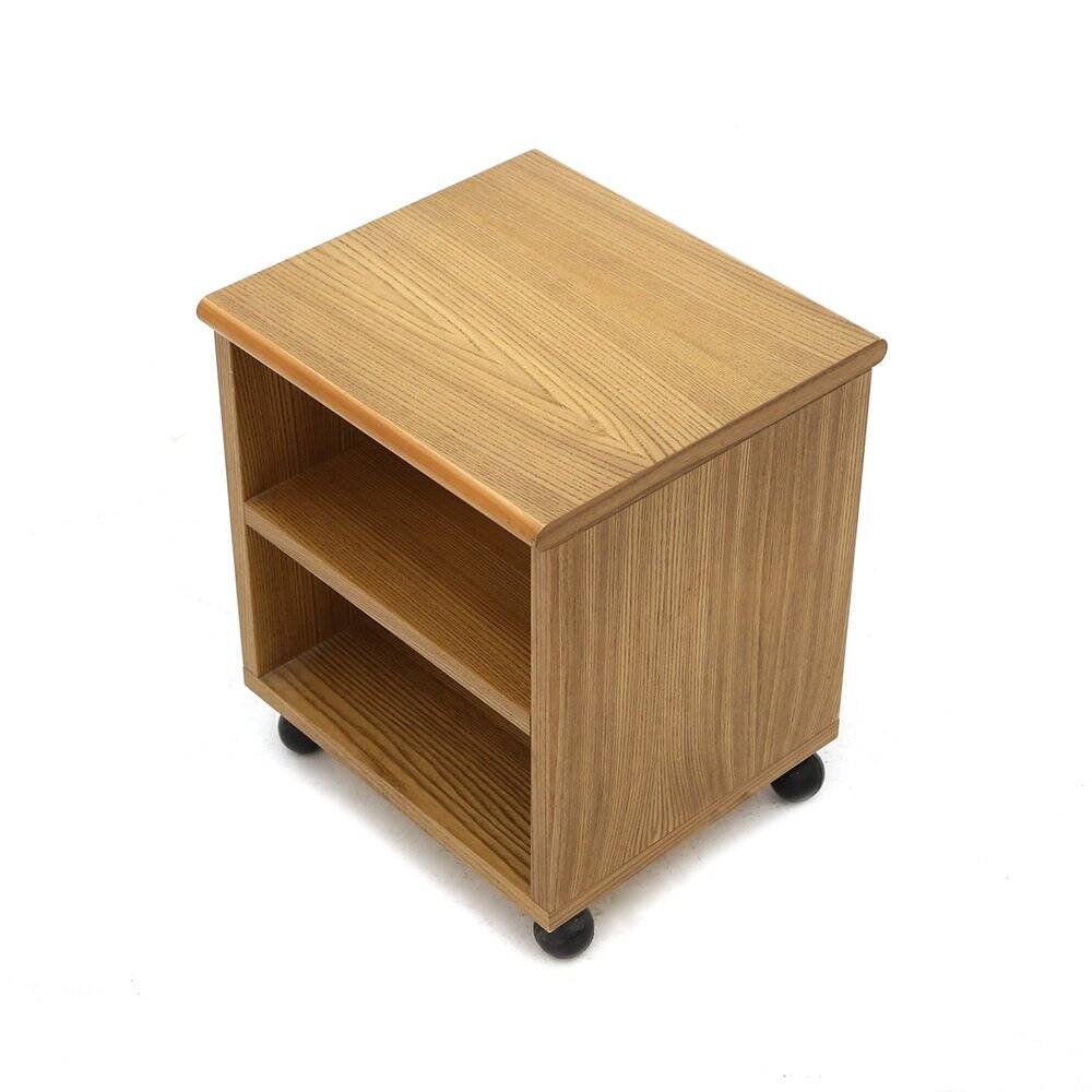 Wooden bedside tables, 1970s, set of 2