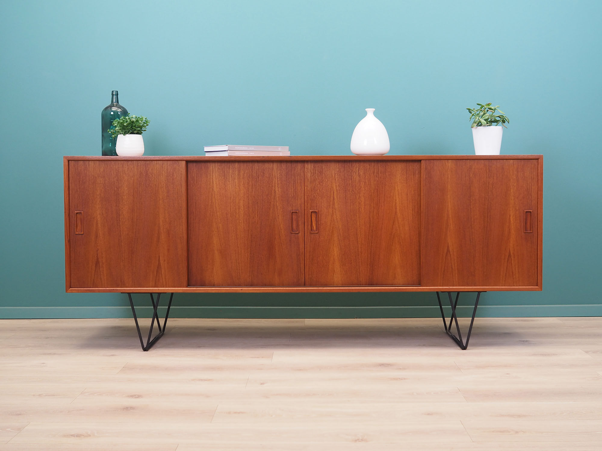 Teak sideboard, Danish design, 1970s, designer: Erik Jensen, production: Westergaards Møbelfabrik
